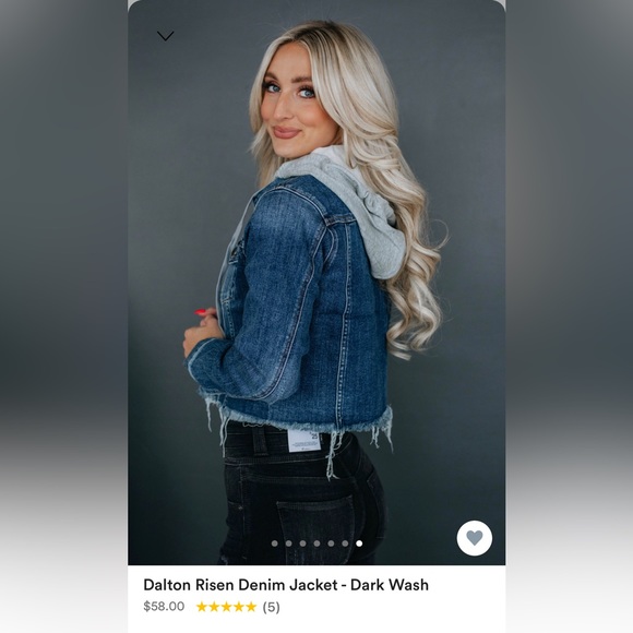 Risen Jackets & Coats Hooded Denim Jacket Poshmark